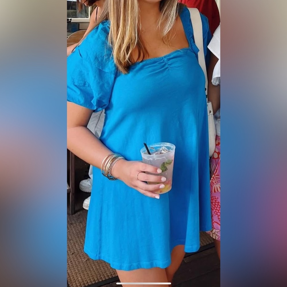 Zara Dress with Puff Sleeves